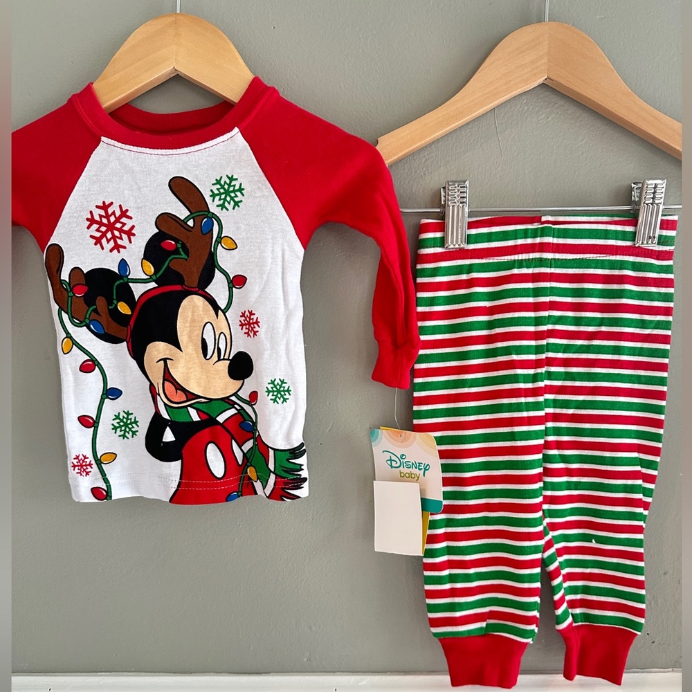 Disney Mickey Holiday PJ Set
